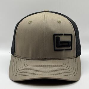 BANDED GEAR TRUCKER CAP HAT LODEN BLACK W/ "b" SIDE LOGO ADJUSTABLE